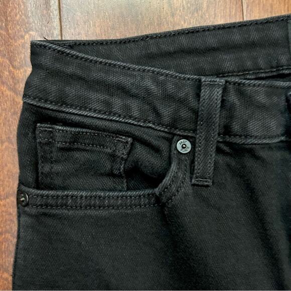 Just Black Women's Black Frayed Hem Straight/Skinny Jeans, Size 28 - Picture 4 of 12